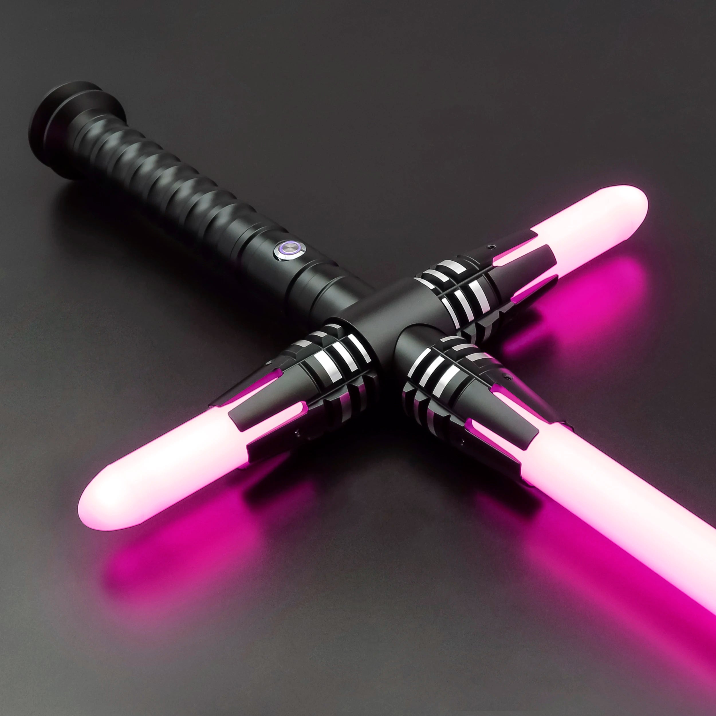 TXQSABER Lightsaber Crossguard Smooth Swing Force Dueling Blade With Metal Hilt Foc Blaster Pulse Dark Cosplay Laser Sword-C02