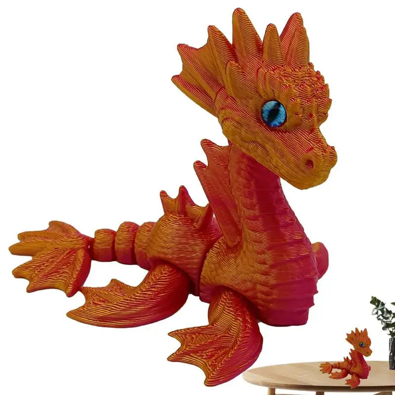 3d Printed Dragon Fidget Dragon Fidget Toy Mythical Pieces Articulated Dragon Toy For Birthday Home Decoration Executive Desk