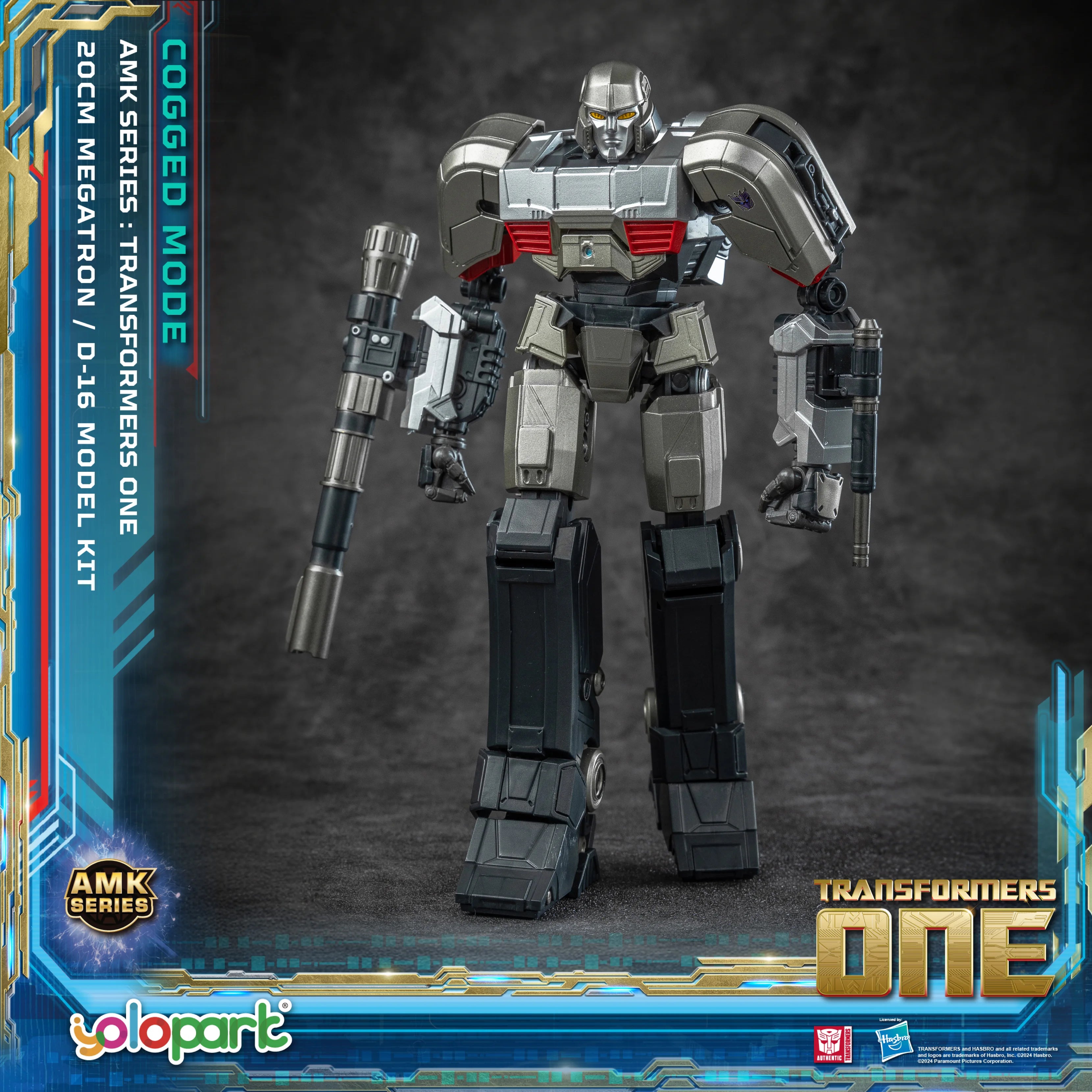 YOLOPARK Transformers One Toy Megatron Cogged Toy Mode,7.87 Inch Highly Articulated No Converting Model Kit
