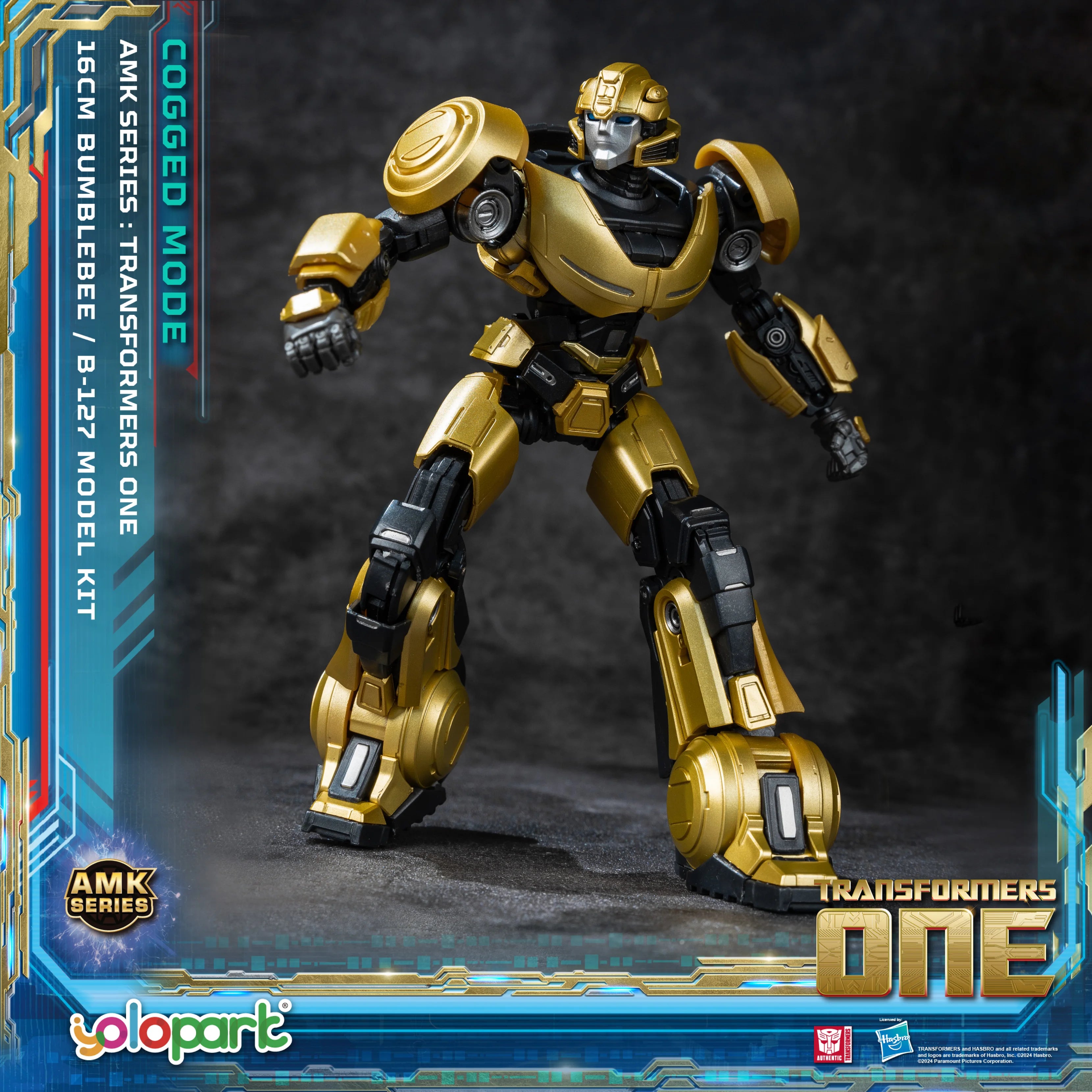 YOLOPARK Bumblebee Transformers Toy Cogged Mode,6.3 Inch Highly Articulated Transformers One Action Figures