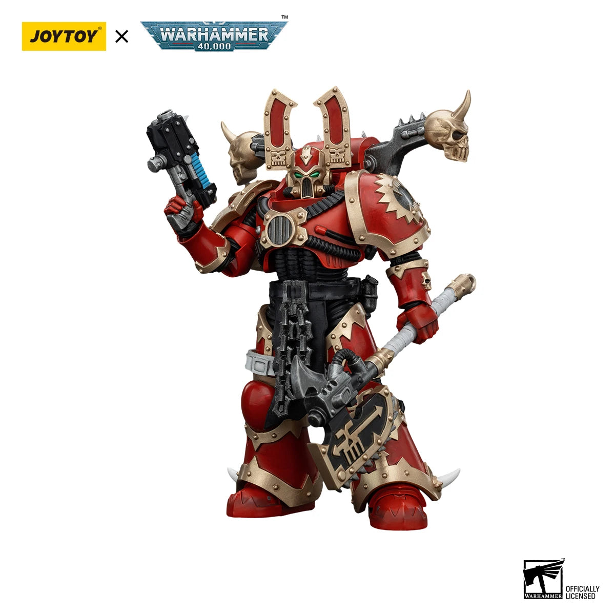 JOYTOY Warhammer 40k 1/18 Action Figures Anime 12.6cm World Eaters Khorne Berzerker