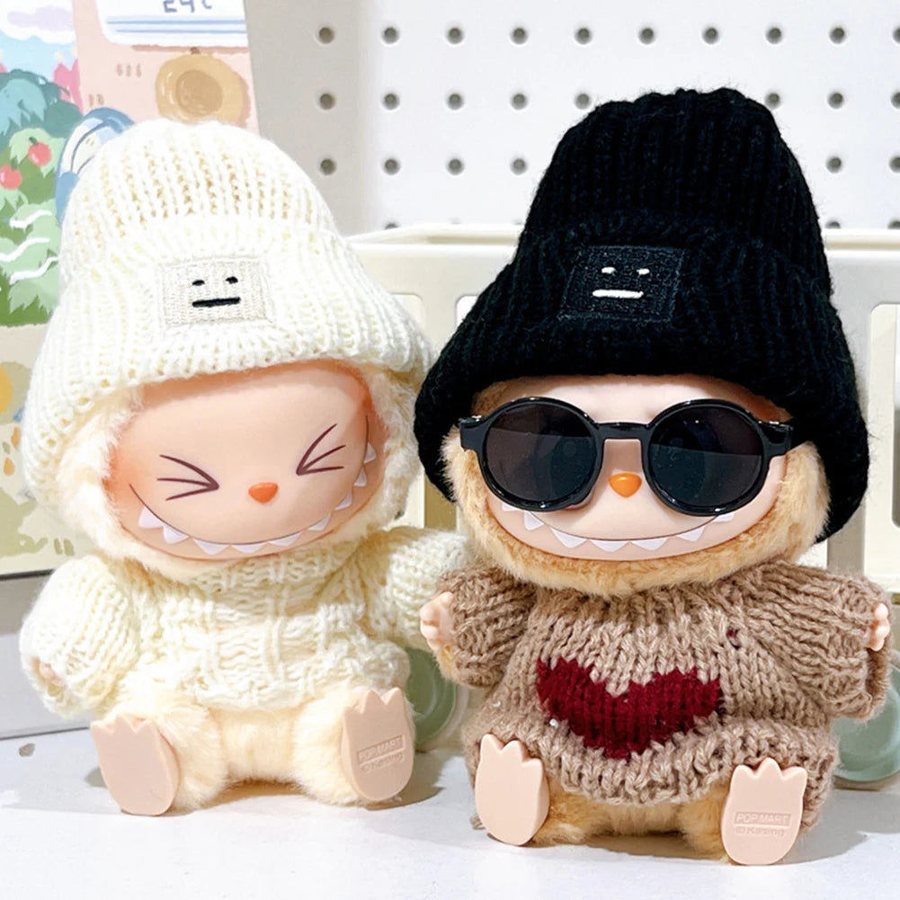 17cm Kawaii Labubu Plush Doll'S Clothes Outfit Accessories Decorative Plushies Soft Cartoon DIY Animal Toy Costume for Gift