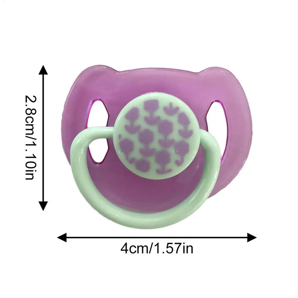Doll Magnet Pacifier for 20-22inch Baby Dolls Cute Lovely Magnet Pacifier ABS Plastic Simulation Nipples Doll Accessory