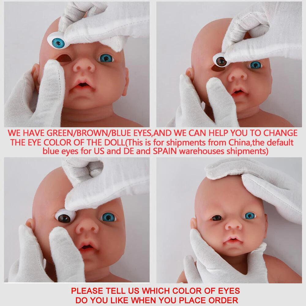 IVITA WB1512 14" 100% Full Body Silicone Reborn Doll coco Soft Dolls Realistic Boy Baby DIY Blank Children Lifelike Bebe Toys