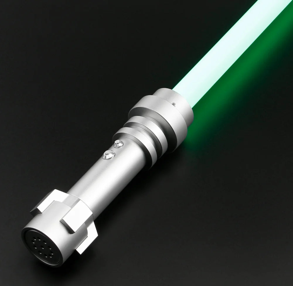 TXQSABER Mini Brick Smooth Swing Lightsaber Heavy Dueling1 Inch High Quality Blade Metal Hilt Cosplay Jedi Laser Sword Kids Toys
