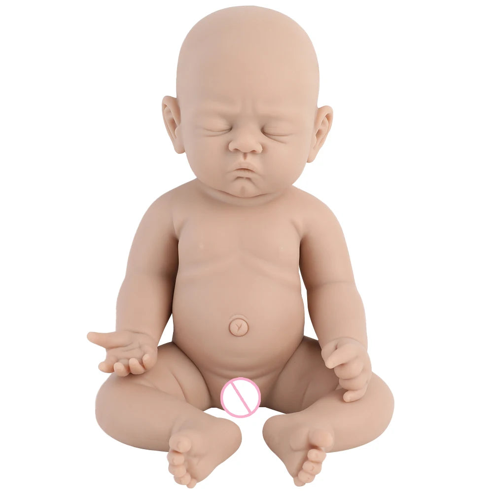 IVITA 100% Silicone Reborn Baby Doll Unpainted Realistic Baby Dolls Wholesale Lifelike Bebe Toys for Children Christmas Gift