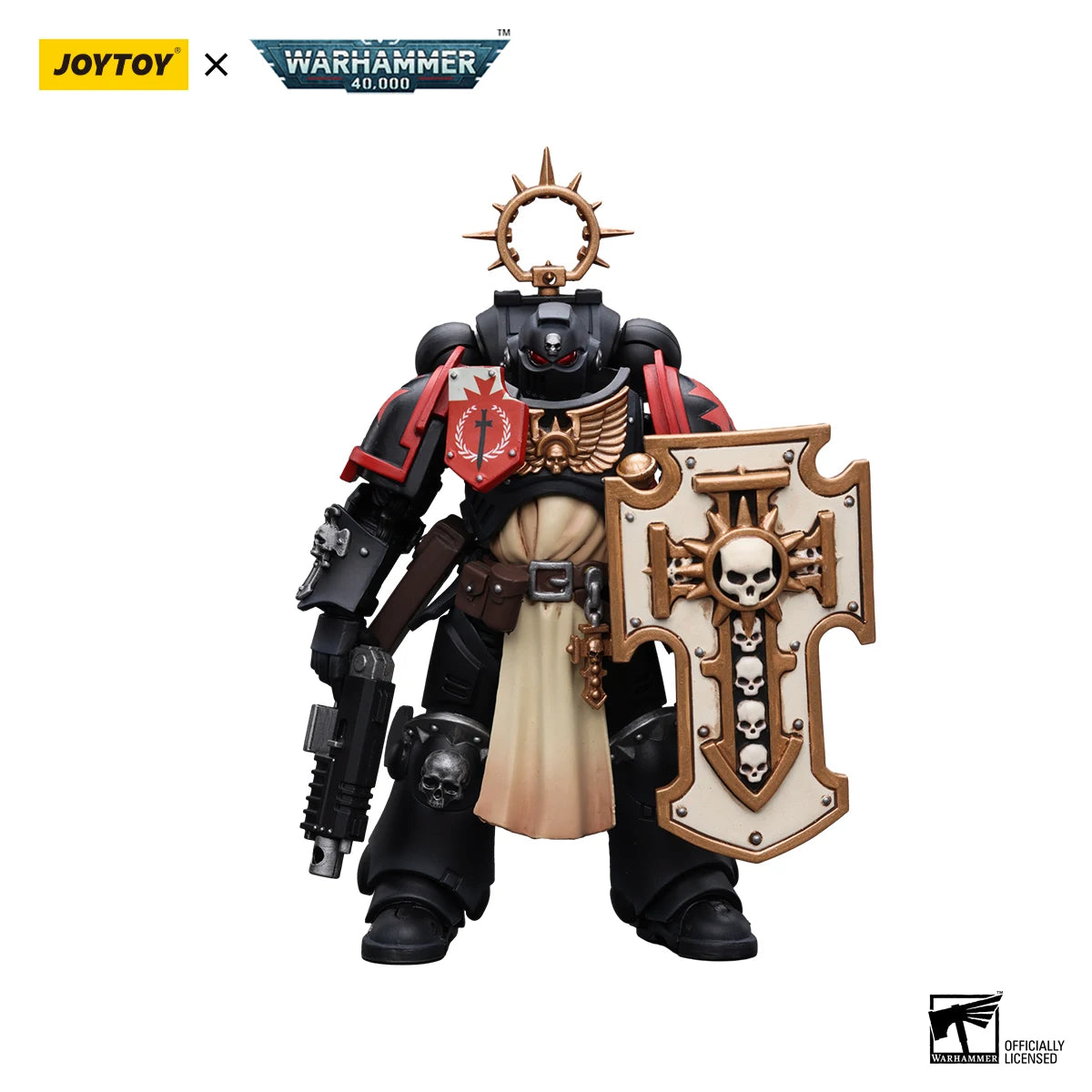 JOYTOY Warhammer 40K 1/18 Action Figure Primaris Space Marines Imperial Fists Bladeguard Veteran4PCS Anime Military Model