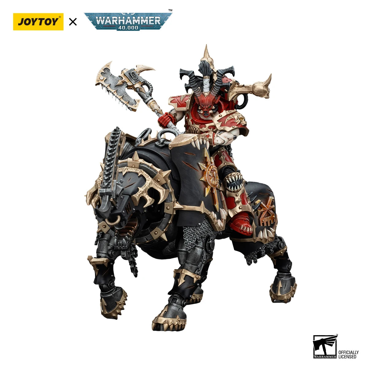 JOYTOY Warhammer 40k 1/18 Action Figures Anime 30cm World Eaters Lord Invocatus