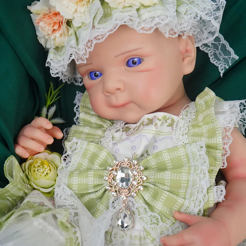 20.47INCH Big Reborn Full Body Silicone Doll Adorable Smile Newborn Baby Girl