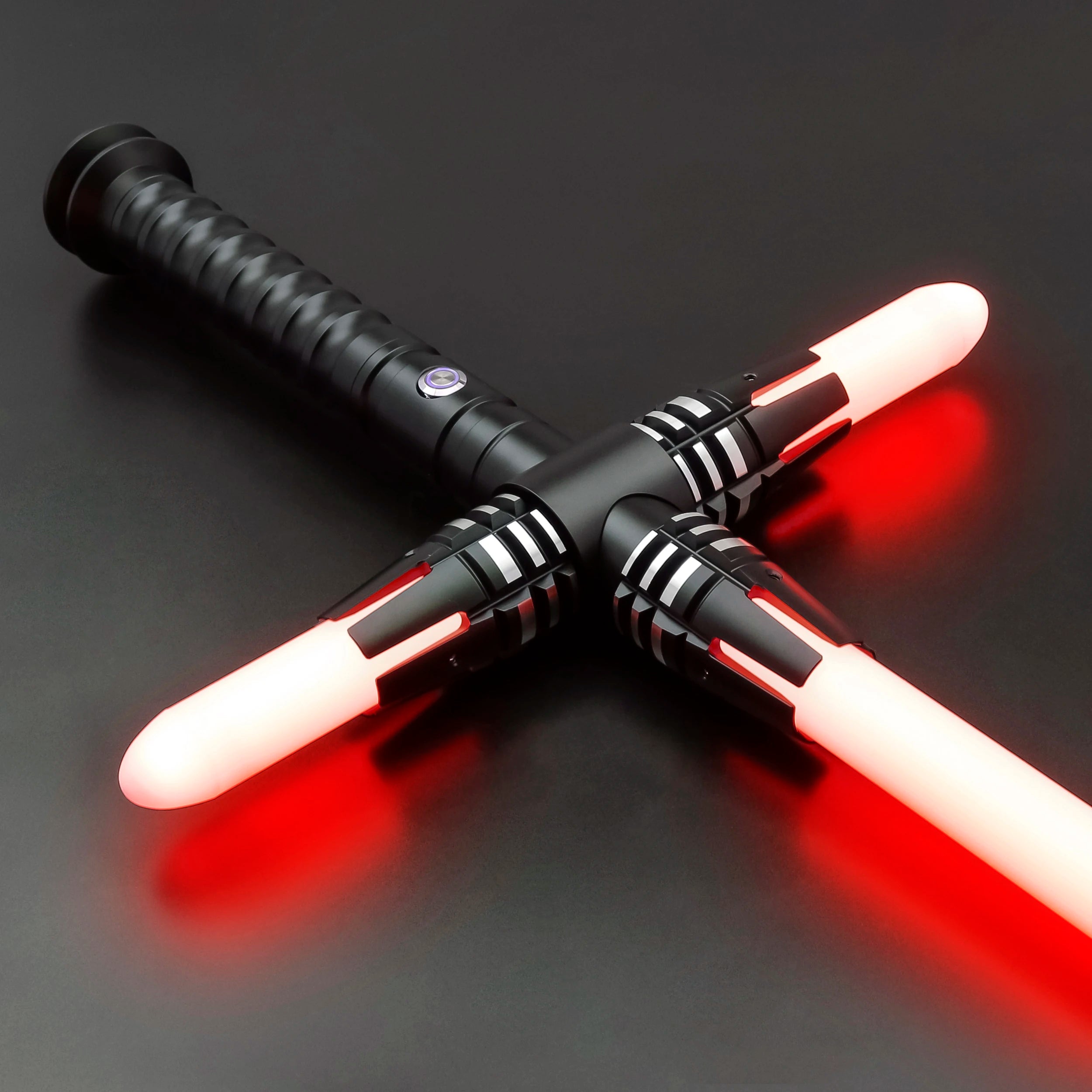TXQSABER Lightsaber Crossguard Smooth Swing Force Dueling Blade With Metal Hilt Foc Blaster Pulse Dark Cosplay Laser Sword-C02