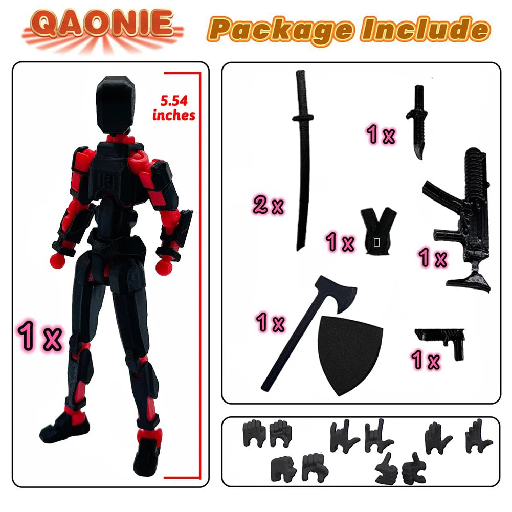 13 Action Figure Titan Multi-articular Robot Toys Dummy 3D Printed Movable Shapeshift Robot Action Anime Figure For Boy Gifts