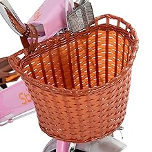 STITCH Retro 12/14/16/18 inch children's bike for 2-8-year-old girls, children's bike with front basket, support wheels