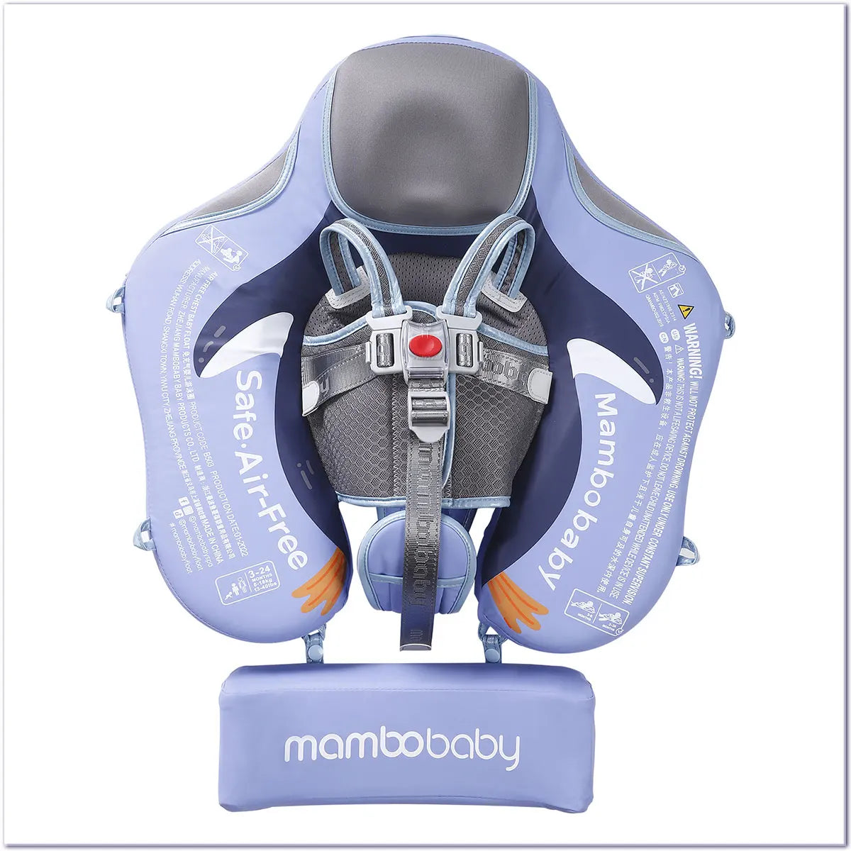 Mambobaby Baby Pool Float Blackproof Pool Mat For Infant Non-Inflatable Natation Buoy With Parasol Beach Toys For 3-24 Months