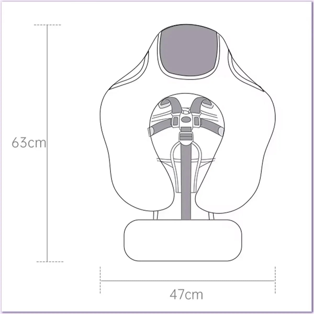 Mambobaby Baby Pool Float Blackproof Pool Mat For Infant Non-Inflatable Natation Buoy With Parasol Beach Toys For 3-24 Months