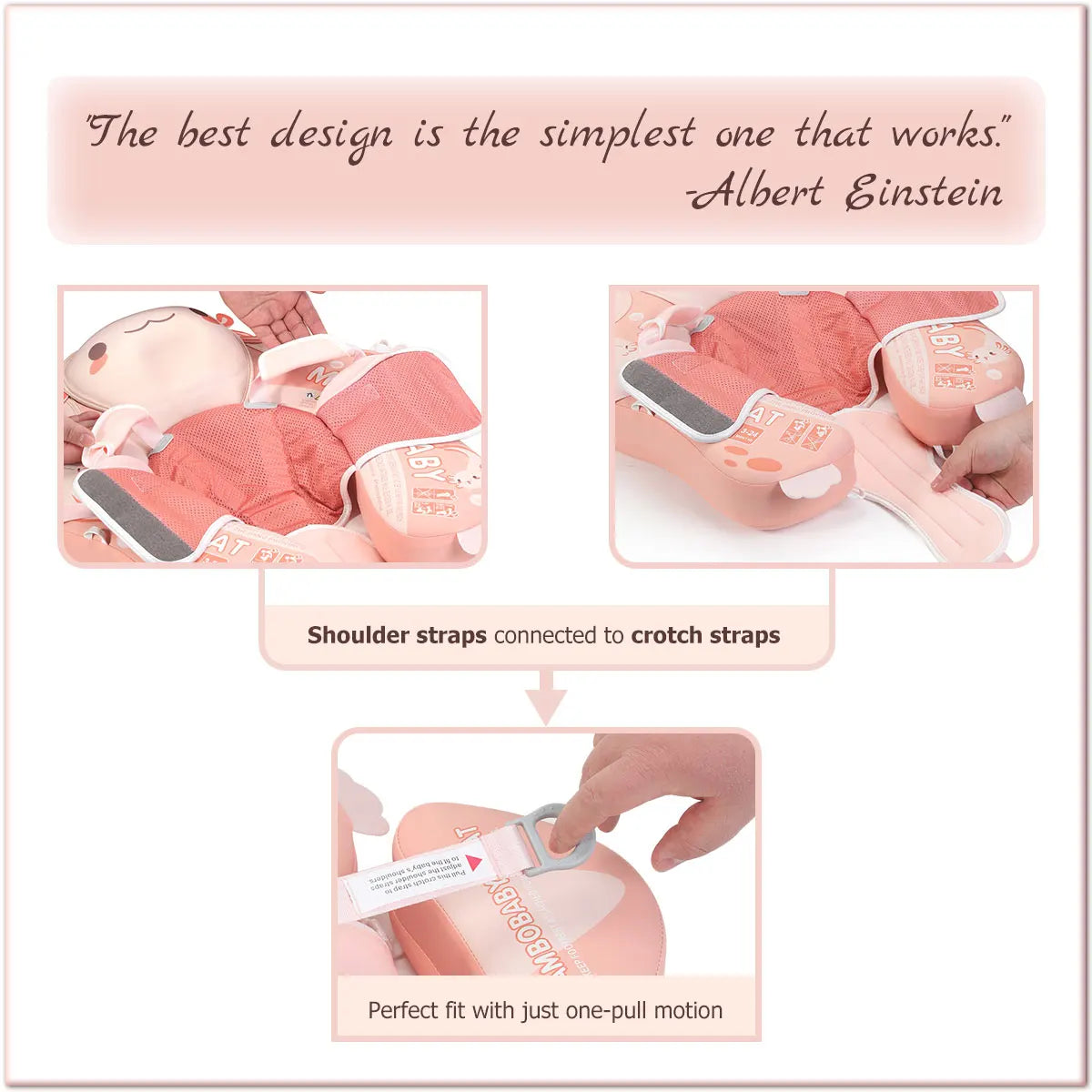 Mambobaby Float Axie Baby Pool Float: Safe & Comfortable Swim Trainer for Infant & Toddler, Non-Inflatable, UV Protection Canopy