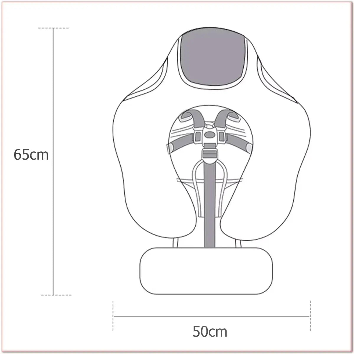 Mambobaby Float Axie Baby Pool Float: Safe & Comfortable Swim Trainer for Infant & Toddler, Non-Inflatable, UV Protection Canopy