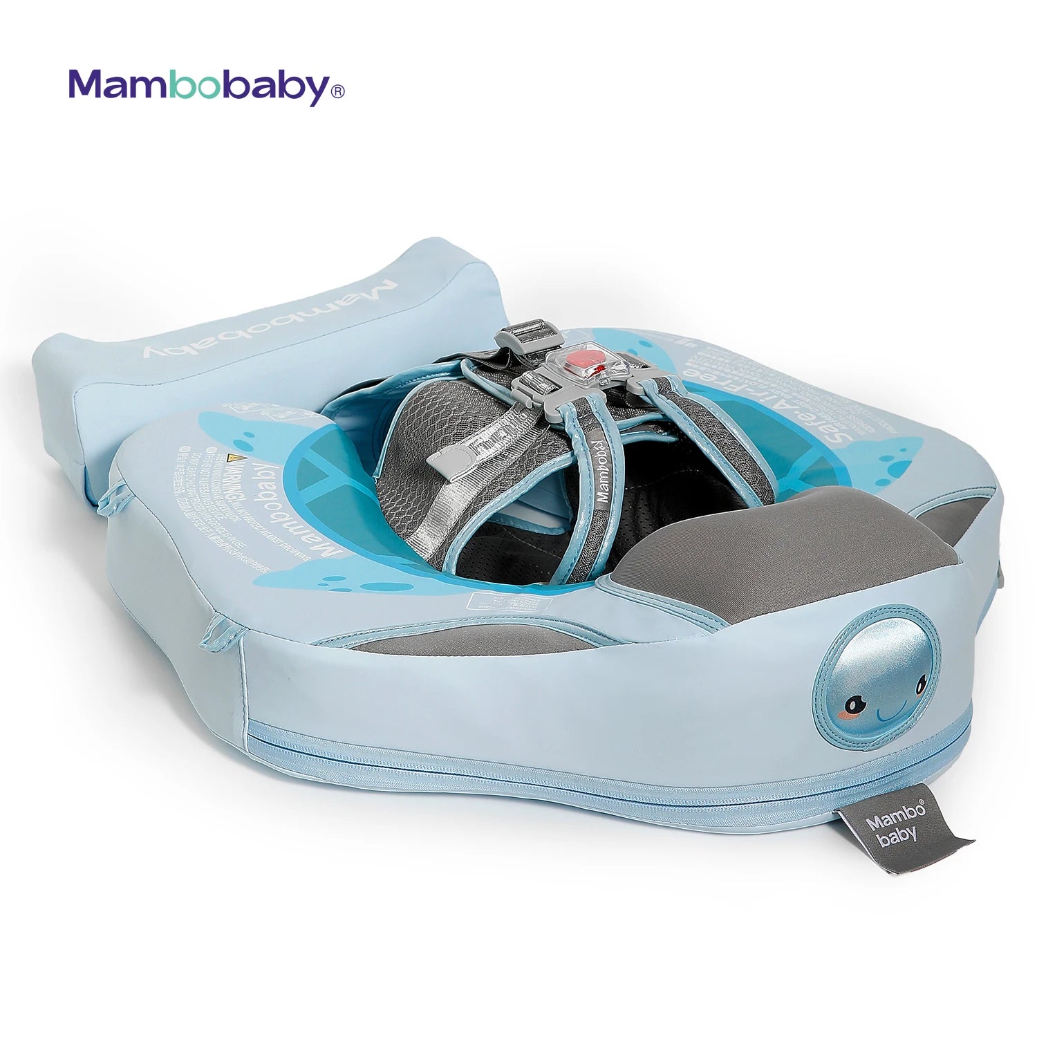 Mambobaby Baby Pool Float Blackproof Pool Mat For Infant Non-Inflatable Natation Buoy With Parasol Beach Toys For 3-24 Months