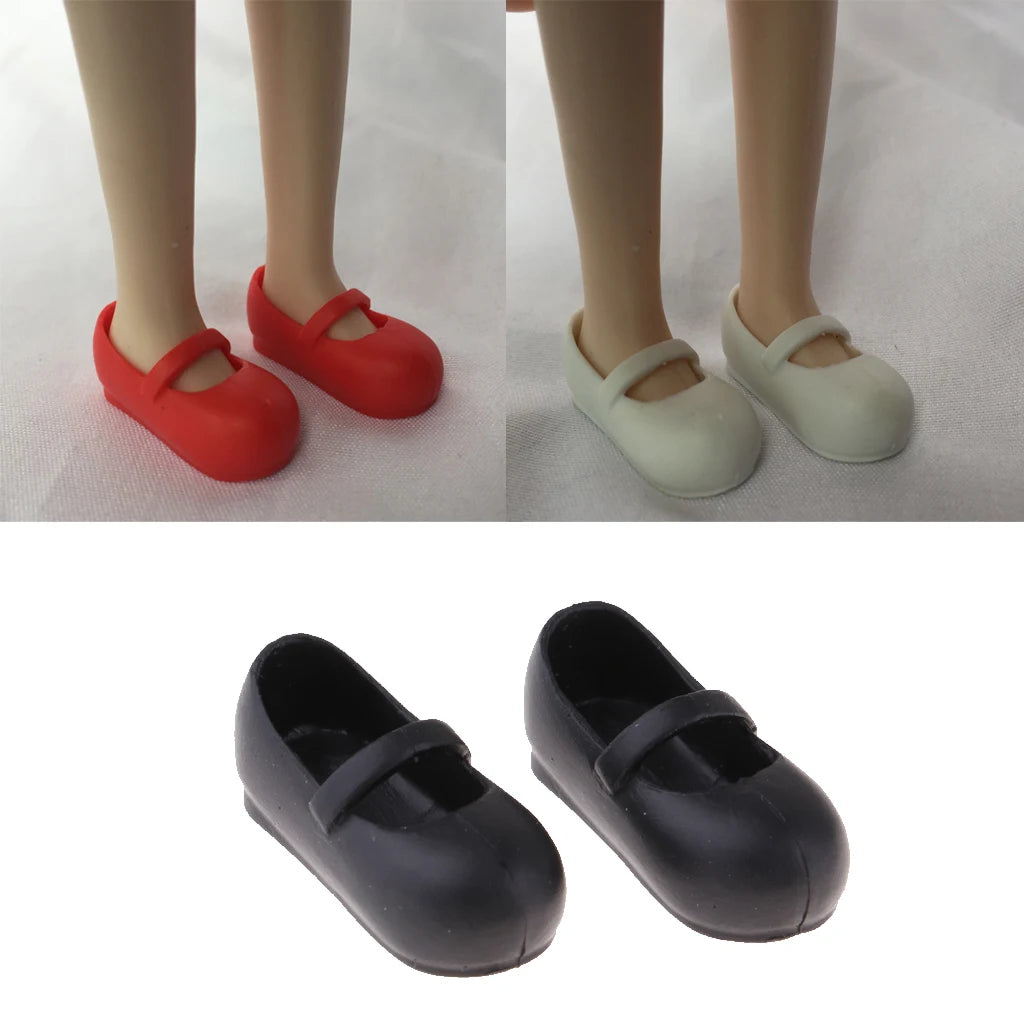 Lovely 1/6 BJD Shoes Belt Ballet Shoes Flats for Blythe Clothing Accessory