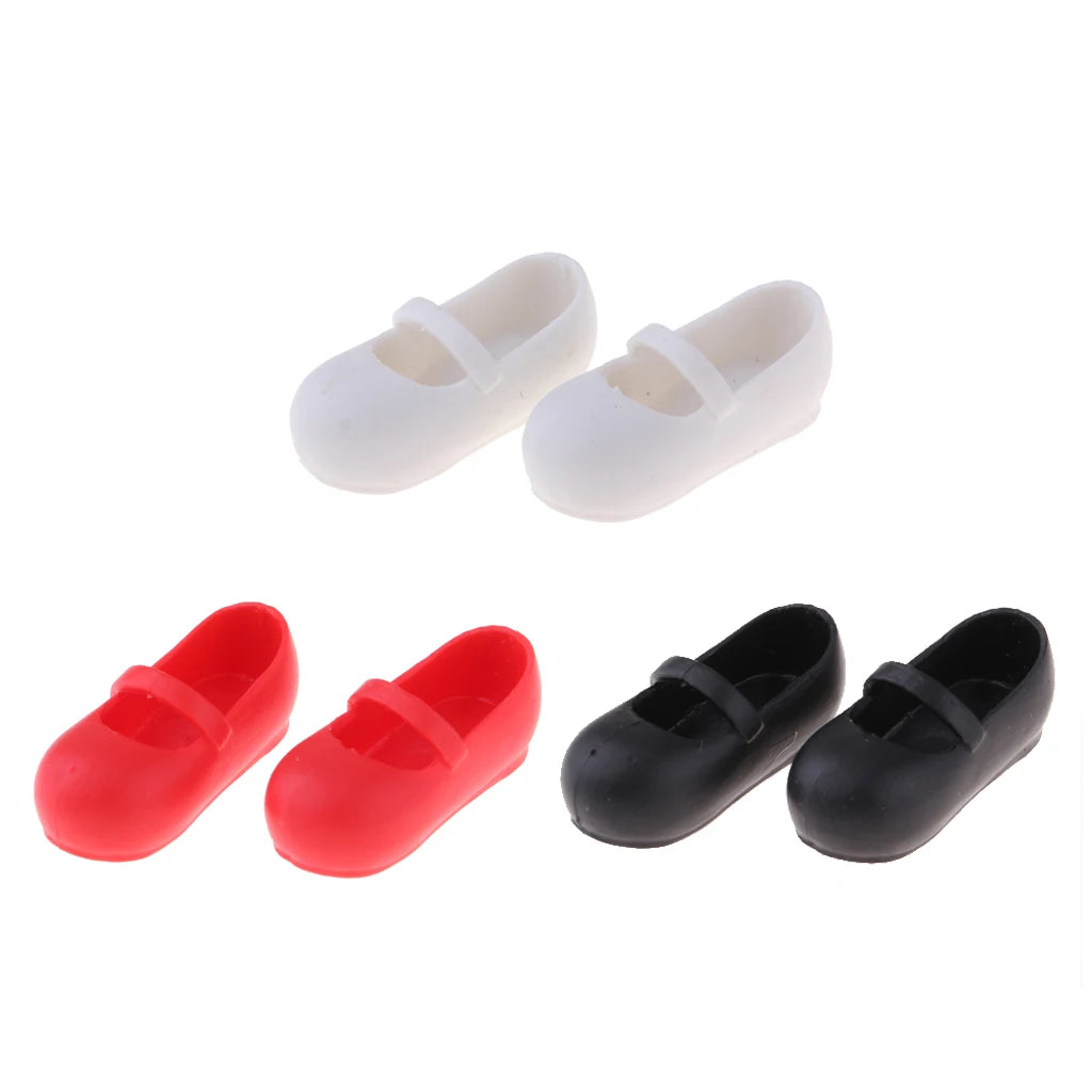 Lovely 1/6 BJD Shoes Belt Ballet Shoes Flats for Blythe Clothing Accessory