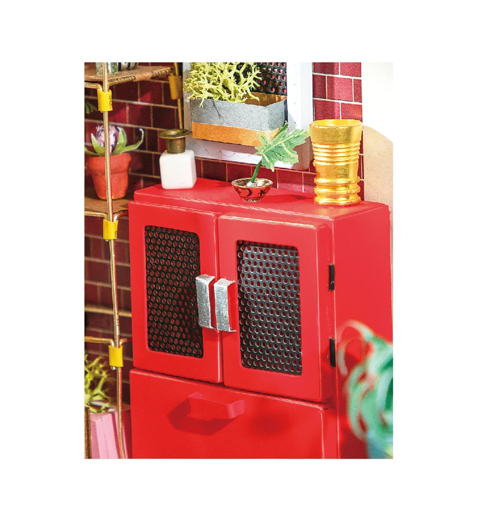 Robotime Rolife DIY Emily's Flower Shop Doll House with Furniture Children Adult Miniature Dollhouse Wooden Kits Toy DG145