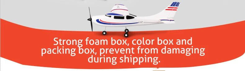 Park10 RC Airplane P707G 2.4G 3D/6G With Gyroscope 3Ch RC Airplane Fixed Wing Plane Outdoor Toys Drone RTF CESSNA 182 Plane Gift