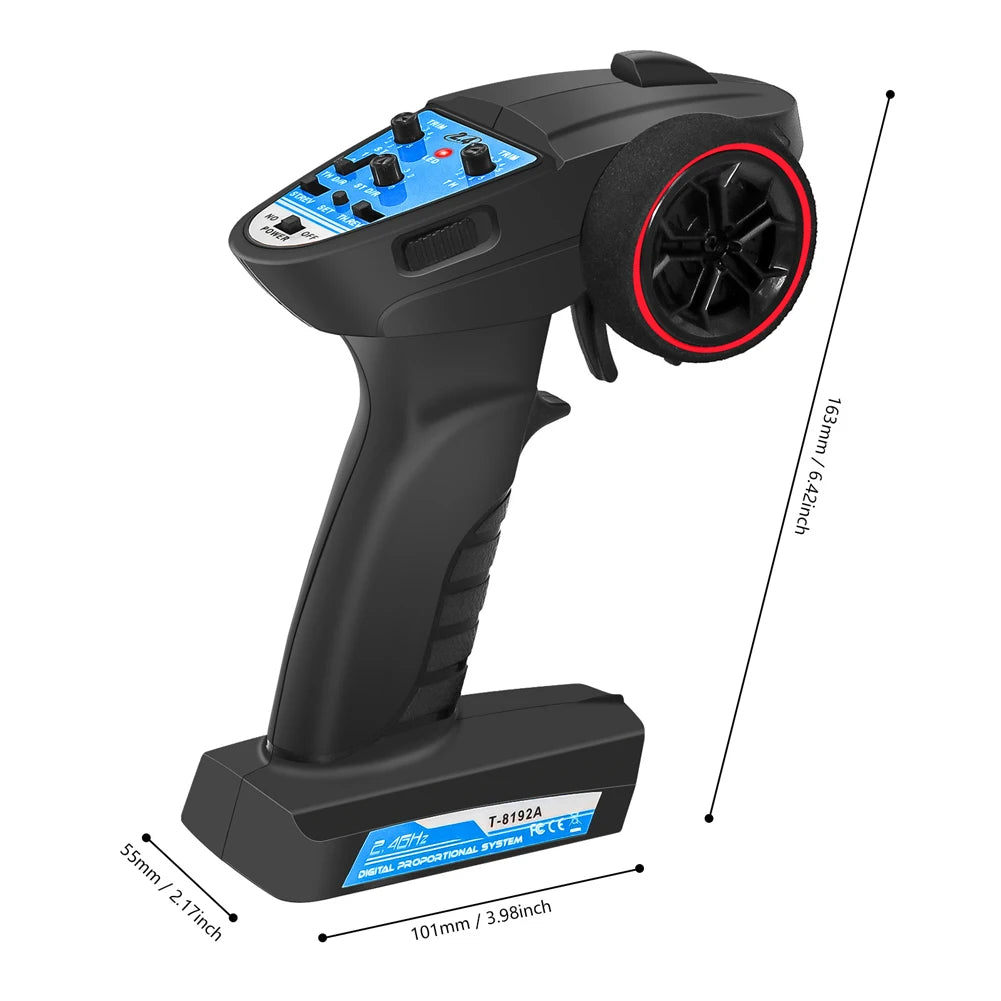 2 in 1 ESC & Receiver 2.4G 3CH Transmitter Remote Controller Rc Car Remote Controller Specially Designed for Axial SCX24 RC Car