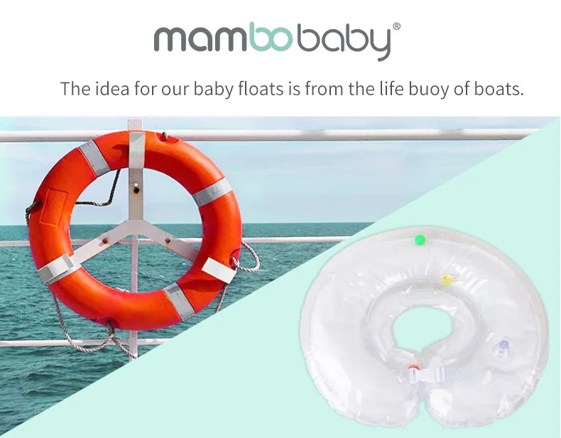 mambobaby Baby float with Seat large swimming ring for infant No Inflation pool accessories 6-18-24 months Pool game toys