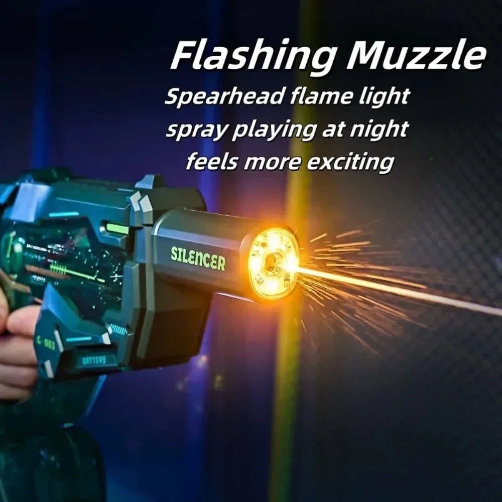 Electric Water Gun Toys with Led Induction Light Automatic Squirt Gun Summer Outdoor Beach Pool Water Pistol Toy  for Adult Gift