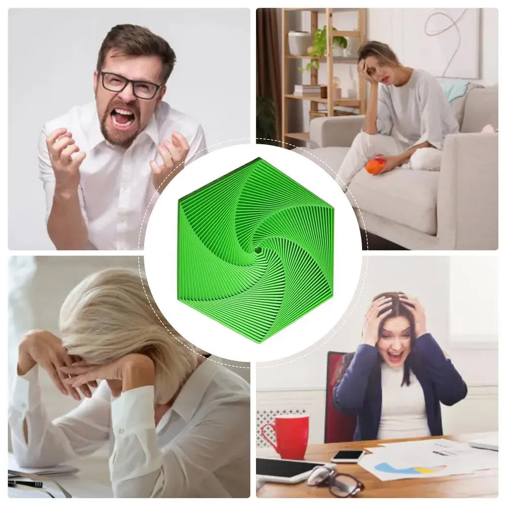 3D Printing Hexagons Fractal Fidget Toys Portable Hexagon Spirals Playing Sensory Toy For Stress Pressure Party Games For Child