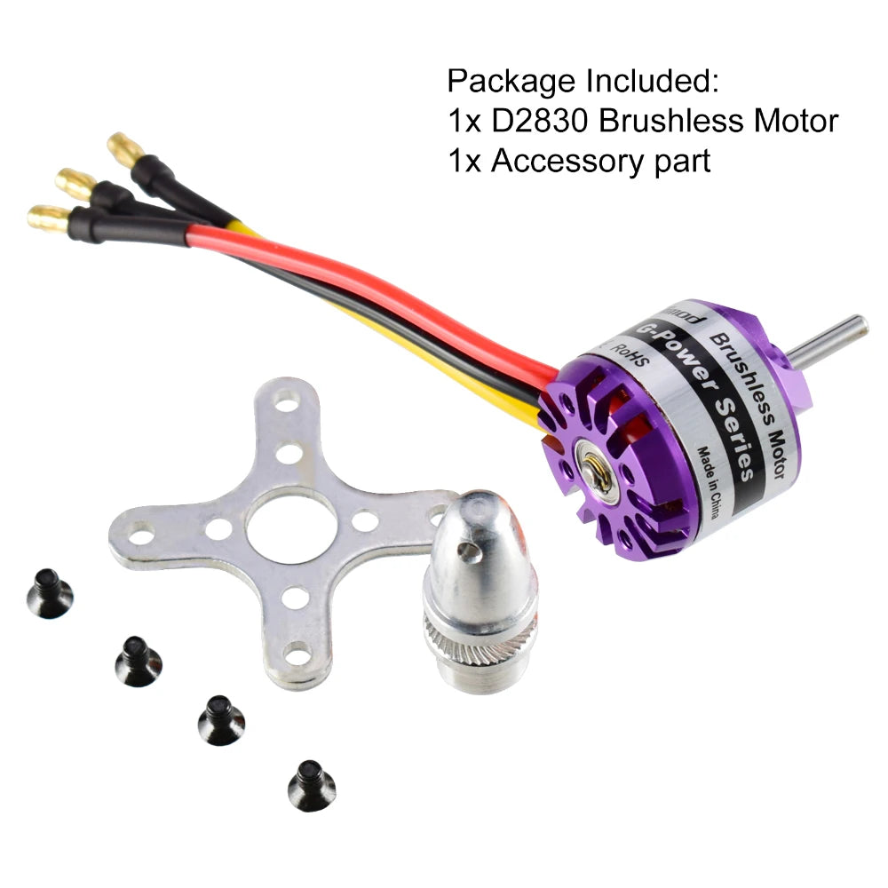 9imod Brushless Motor 2-3/4/5S D2830 D2826 D3548 D3542 D3536 D3530 For RC Mini Multicopters Plane Fixed-wing Aircraft