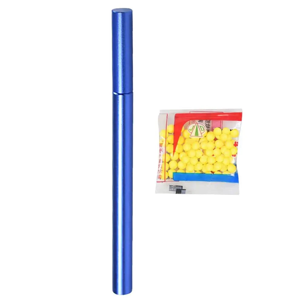 Soft Pinball Launcher Mini Alloy Small Ball Launcher Crackling Tube Bamboo Shooting Game Interesting Cracking Toys For Kids