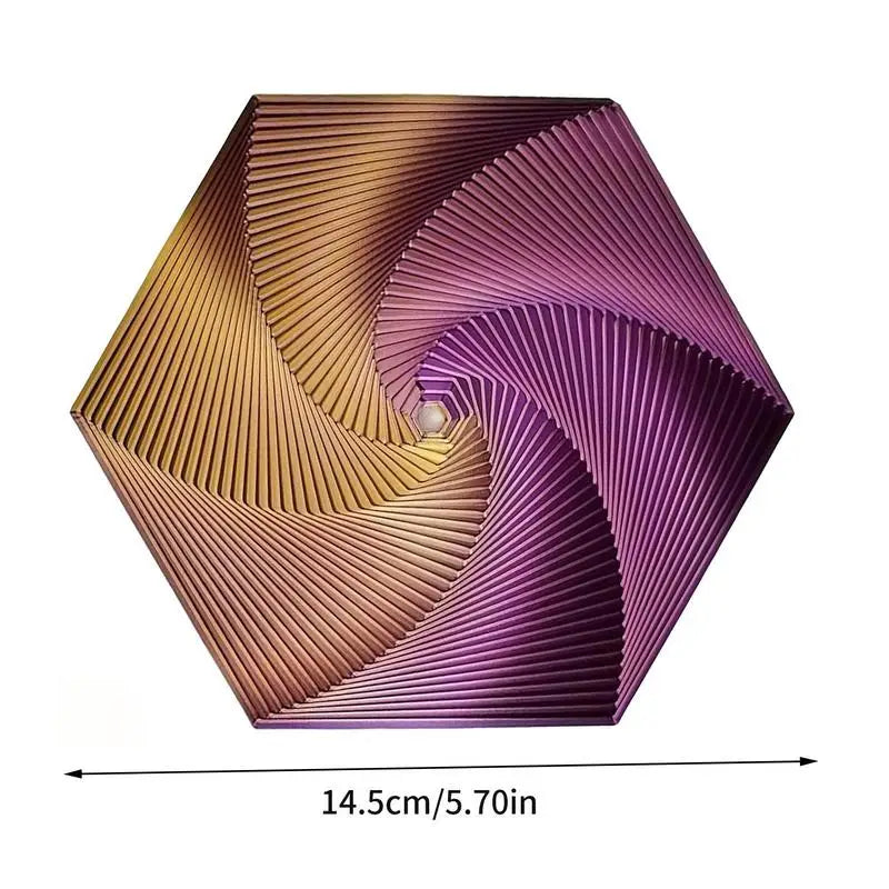 3D Printed Fractal Fidget Hexagon Portable Playing Sensory Anti-stress Toy Desktop Ornament Kid Toy Visual Toys