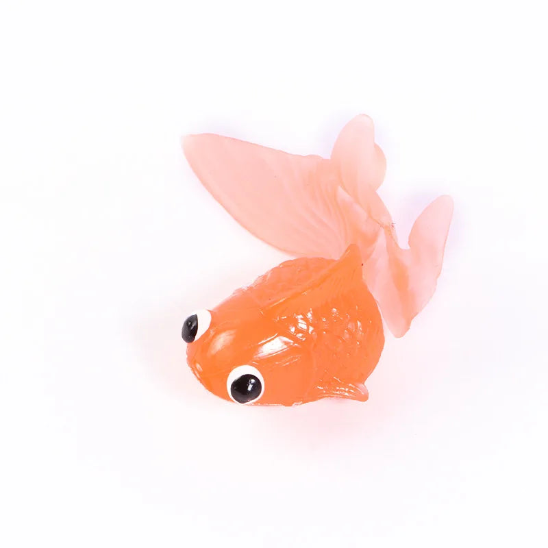 Kids Soft Rubber Gold Fish Baby Bath Toys for Children Simulation Mini Goldfish Water Toddler Fun Swimming Beach Gifts