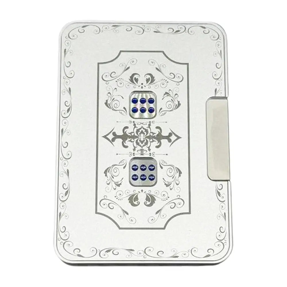 3D Mechanical Dice Fidget Toy Aluminum Alloy Stress Relief Dice Spinner Toys Portable Finger Press Card Dice Stress Relief Toys