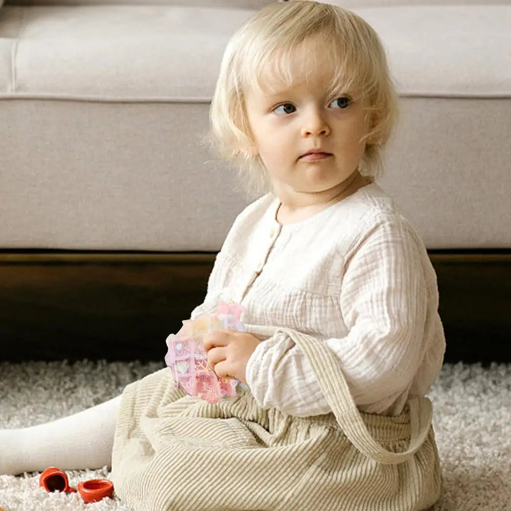 Waffle Fidget Toy Slow Rising Waffle Cookie Fidget Toys Biscuit Shape Squeezable Soft TPR Colorful Toy for Teenagers Children Bo