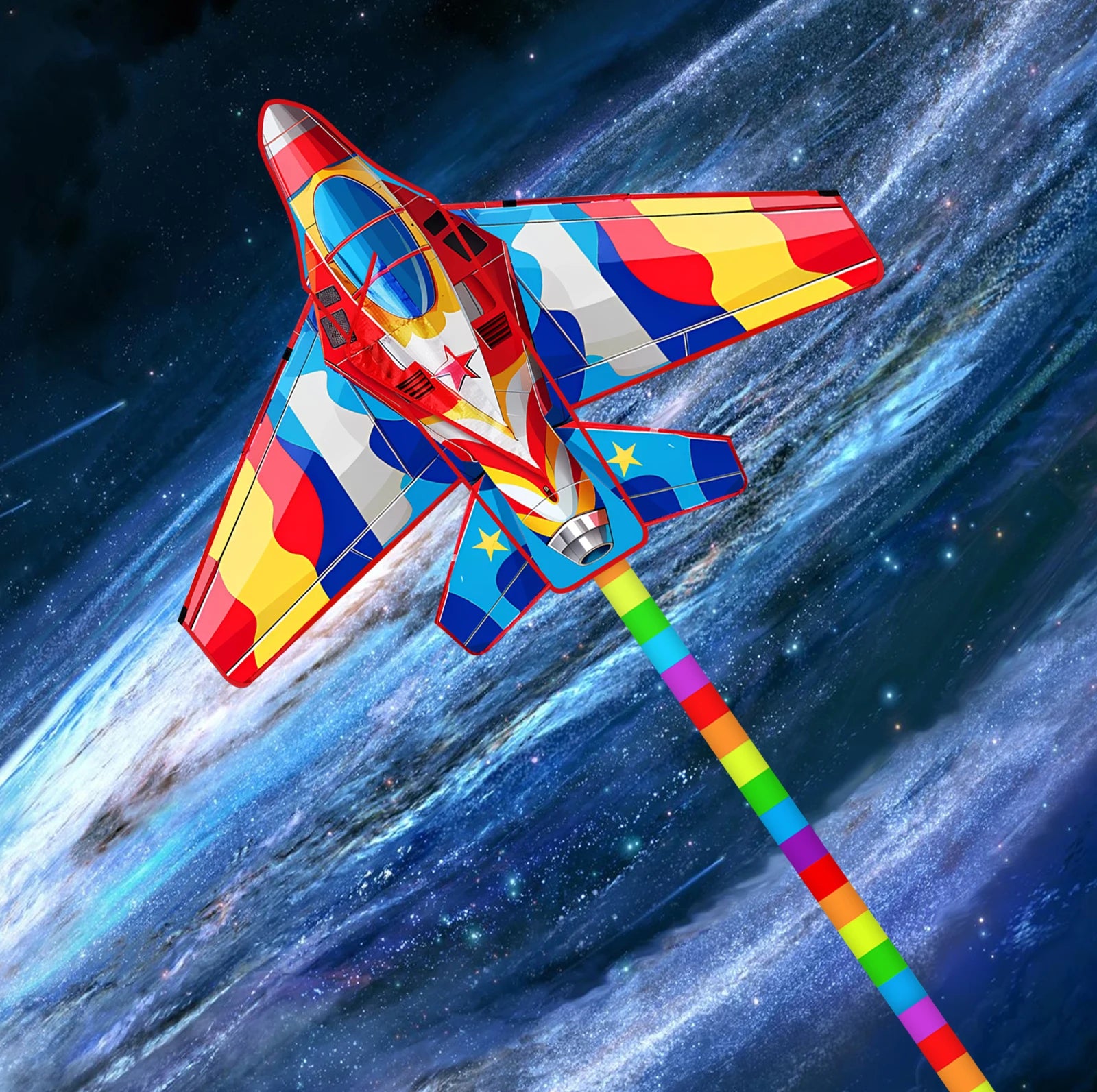 New Outdoor Fun Sport  Red Plane Kite Beginner Kites For Adults And Kids Come With String And Handle