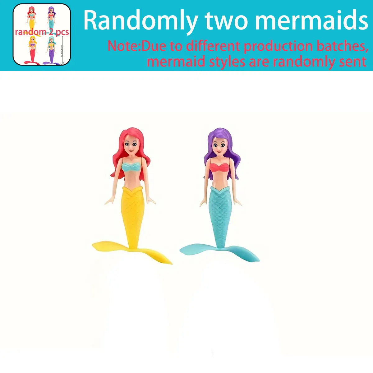 Mermaid Bath Toys with/no Shell Floats Children Play Water Toys in Summer Swimming Pool Adult  Float Game Gift