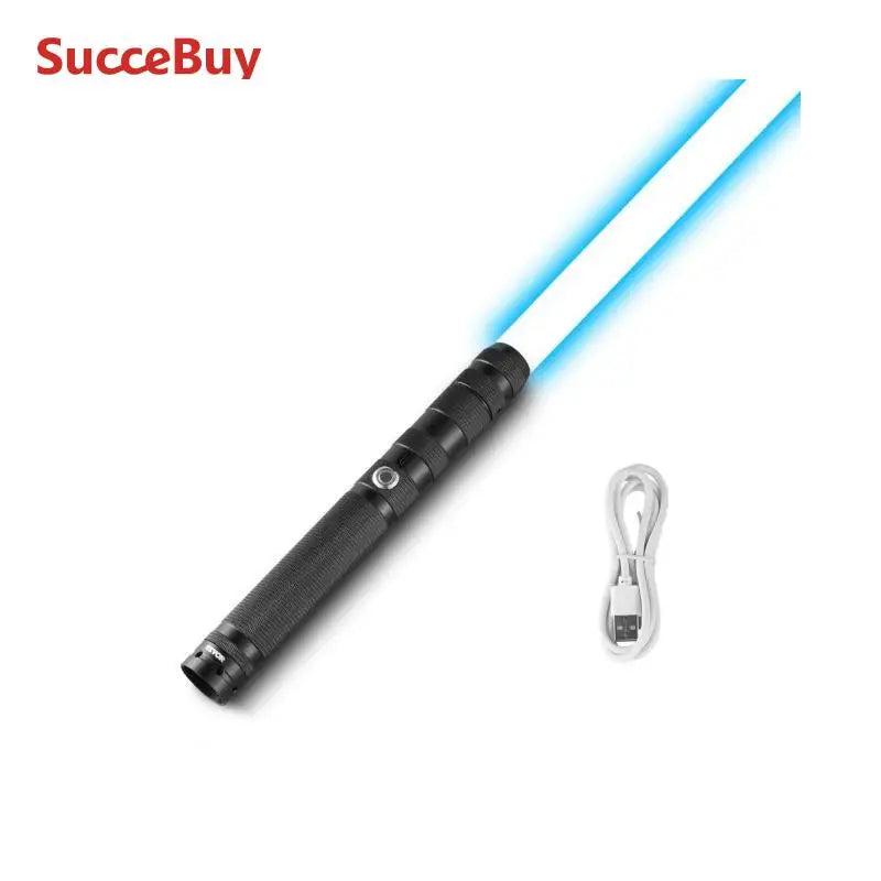 SucceBuy Lightsword Dueling Light Saber with 14 RGB Colors FX Sound and Realistic Handle Rechargeable Light Up Swords