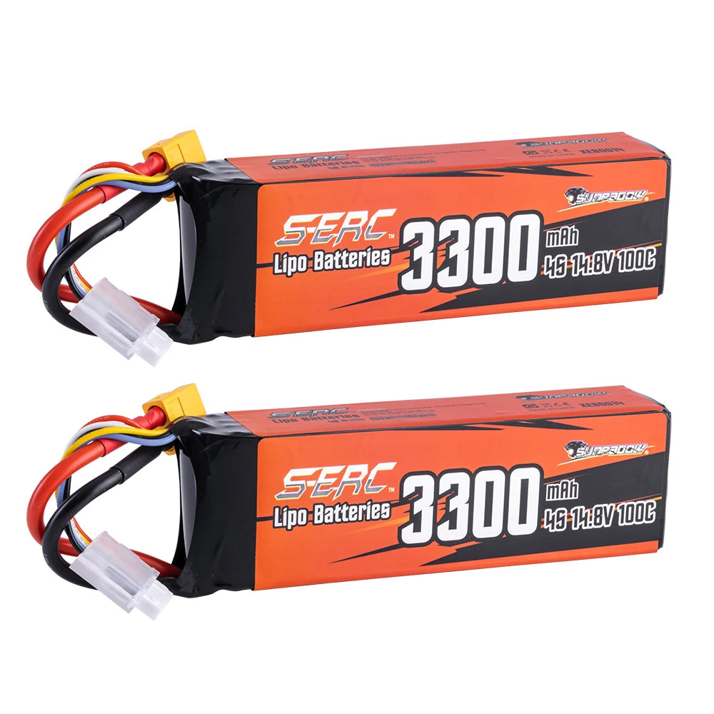 SUNPADOW 2S 3S 4S Lipo Battery for 3300mAh 4000mAh 6500 7.4V14.8V 130C TRX RC Buggy Truggy Vehicle Car Tank Monster Truck Hobby