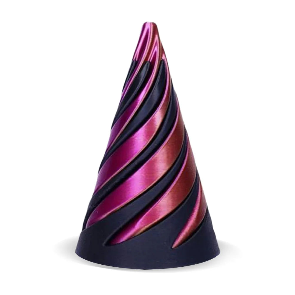 3D Printed Spiral Cone Toy Impossible Pyramid Passthrough Sculpture Stress Relief Desk Toy Pass Through Pyramid Fidget Toy