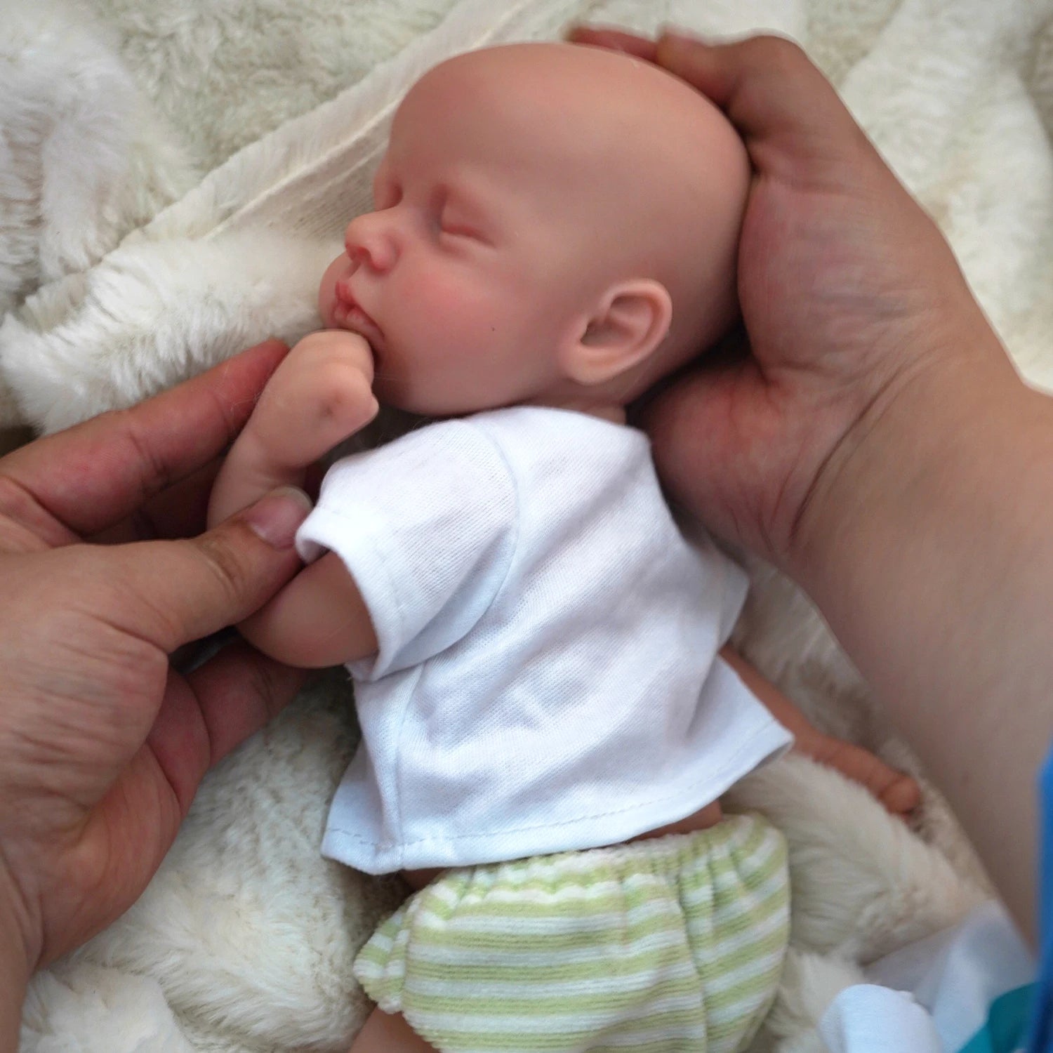 12" Boy Micro Preemie Full Body Silicone  Baby Doll Lifelike Mini Reborn Doll Surprice Children Anti-Stress My Melody