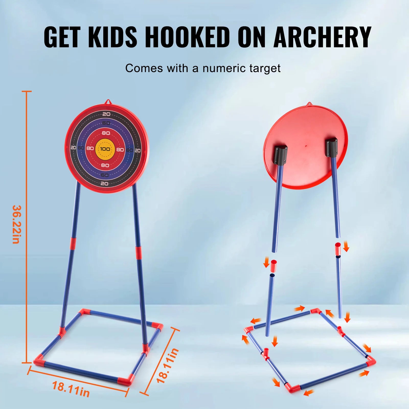 SucceBuy Bow and Arrow Set for Kids 2 Pack LED Archery Set with 20 Arrows 2 Guns Outdoor Toy for Children Boy & Girl 6+ Year Old