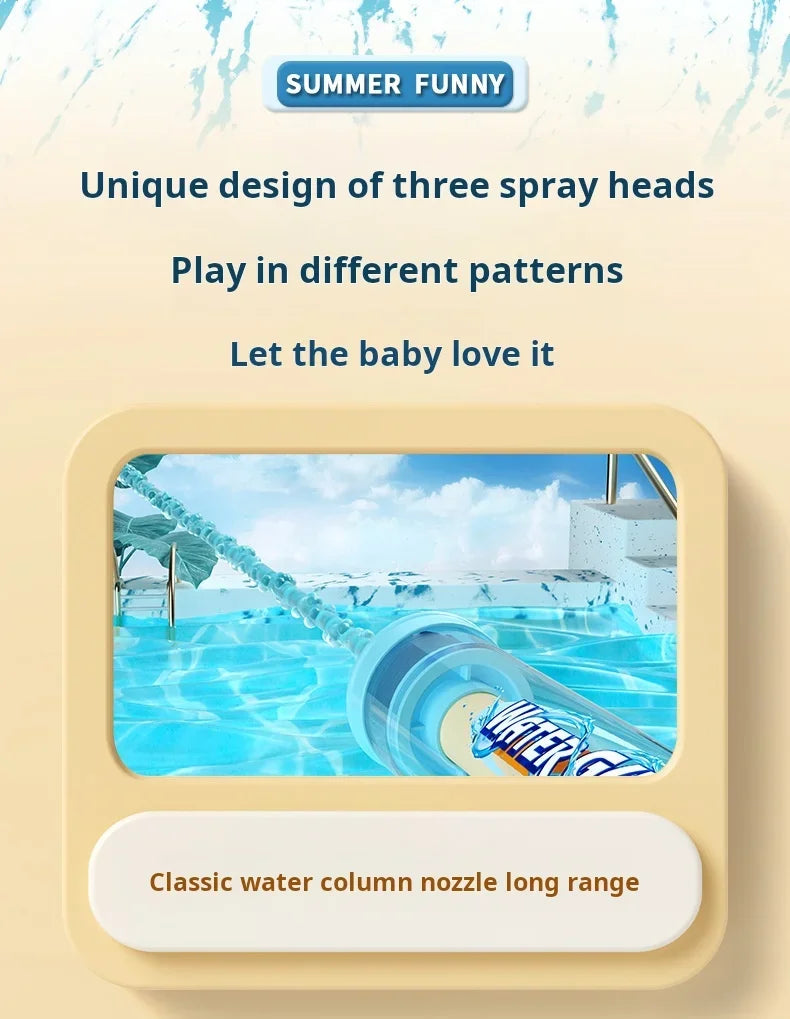 Kids Fireworks Spray Toy Water Guns 1/3/4 PCS Random 4 Color Cute Summer Pool Toy for Children's Water Amusement  Accessories