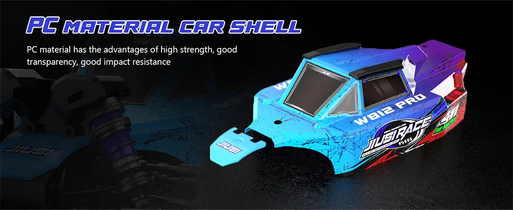 JIUSI WB12 PRO 1/12 Racing Car 80km/h Brushless 4WD RC Car High Speed 2.4G Remote Control Car Competitive Off-road Boys RC Toy