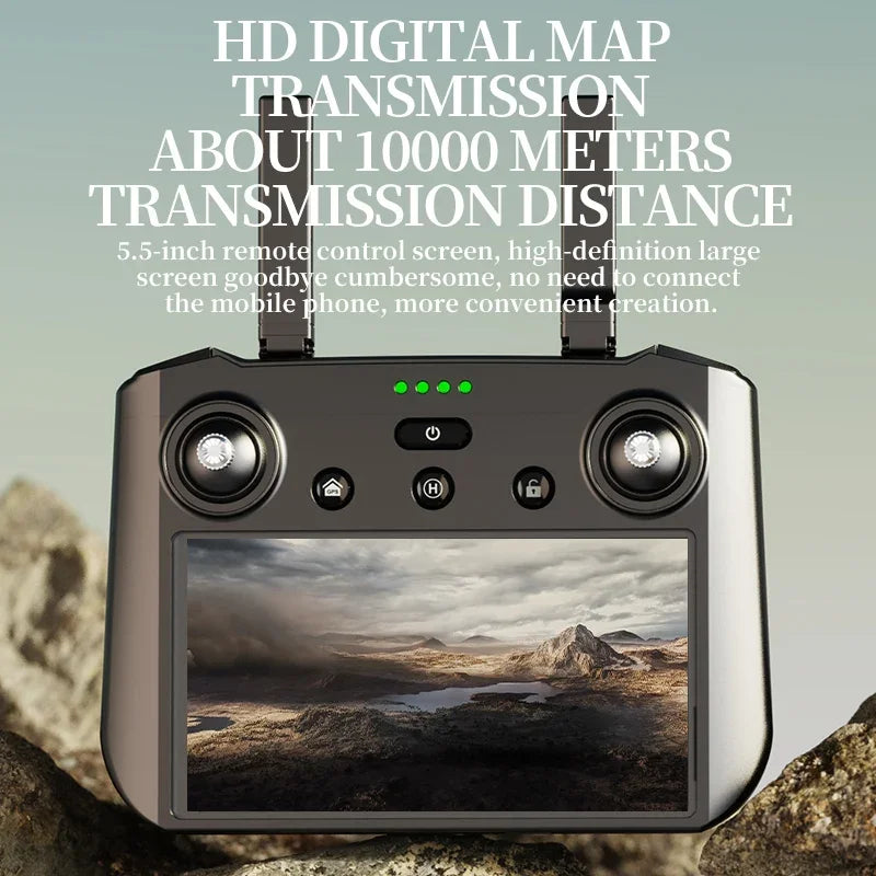 Teeggi KF104 MAX2 GPS Drone 4k Profesional 3-Axis Gimbal 360° obstacle avoidance 6KM Foldable RC with screen RC Quadcopter Dron