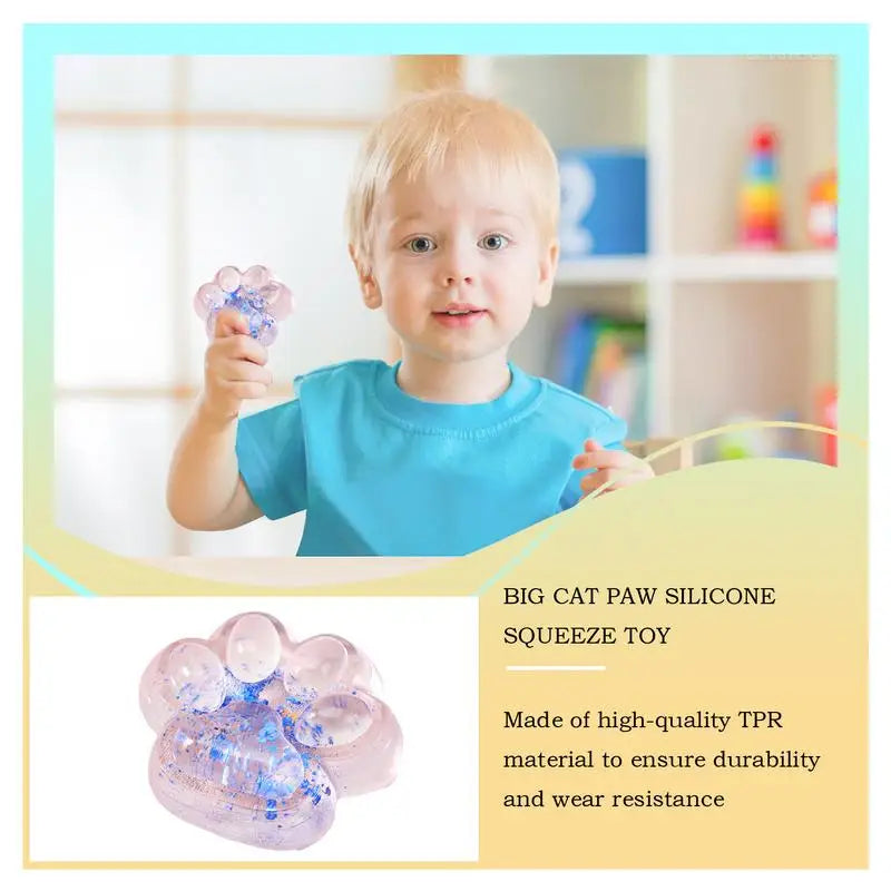 Cute Cat Paw Pinch Decompressions Toy Slow Rebound Stress Relief Cat Claw Squishyes Fidget Toy Reduce Stress Squeeze Sensory Toy