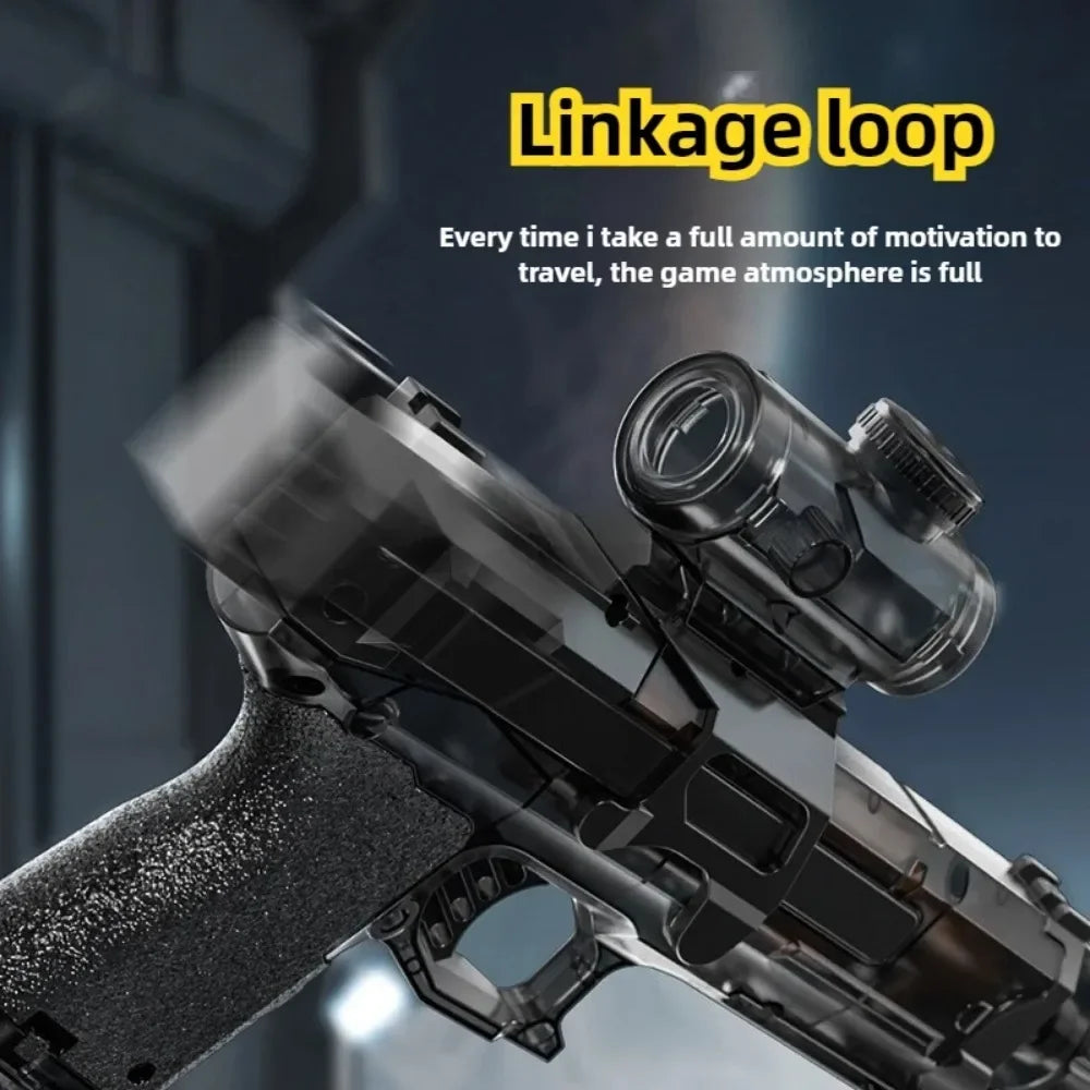 Electric Water Gun Toys with Led Induction Light Automatic Squirt Gun Summer Outdoor Beach Pool Water Pistol Toy  for Adult Gift