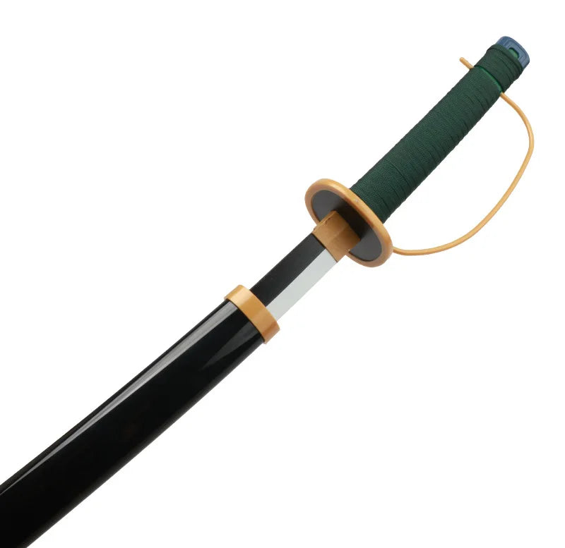Roronoa Zoro Katana Anime Cosplay Wooden  Sword Toy Shanks Weapons Props Role-playing Halloween Gifts with Belt and Sword Holder