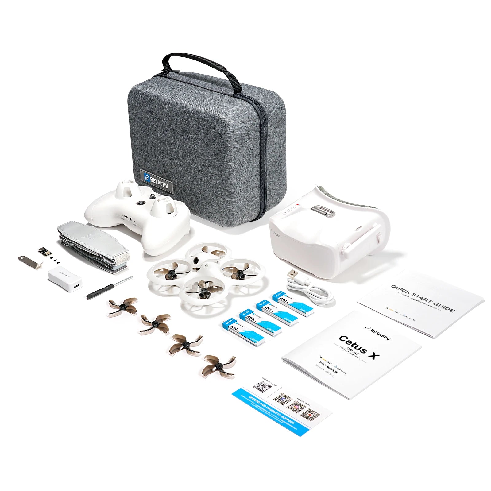 BETAFPV Cetus X FPV Kit Racing Drone 3 Radio Transmitter VR03 FPV Goggles C04 RC Quadcopter Mini Drone Toys as Gift