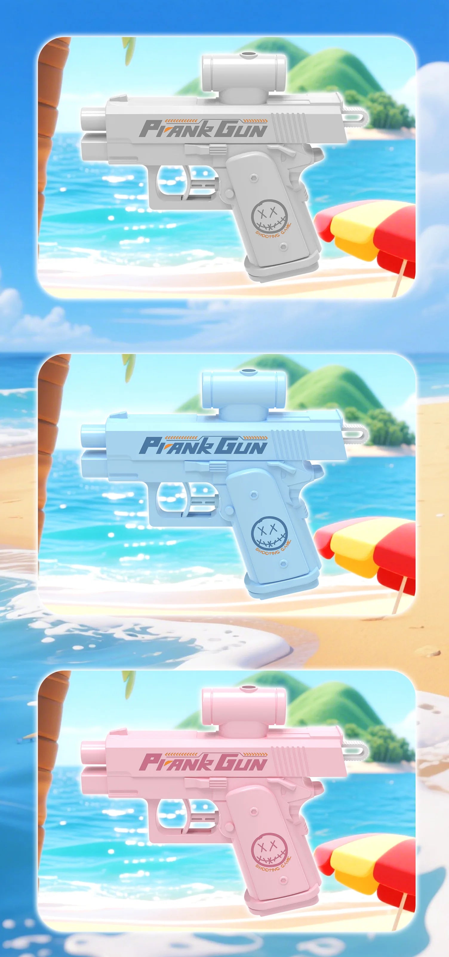 Outdoor Summer Water 2-Way Squirt Gun - Press & Spray Water Gun,Reverse Splash Toy for Prank Fun,Stress Relief, Water Fight Game